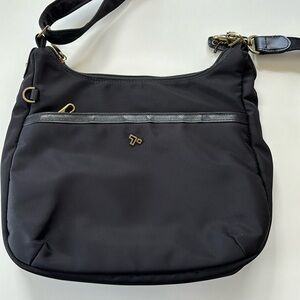 Travelon black crossbody bag anti theft